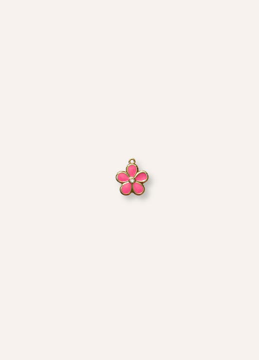 pink flower charm