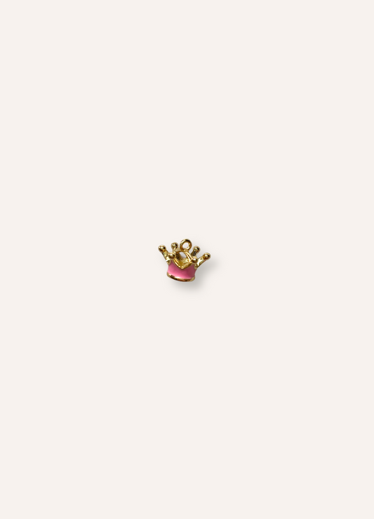 pink crown charm