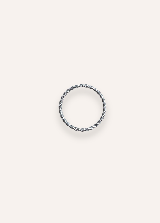 silver twisted ring