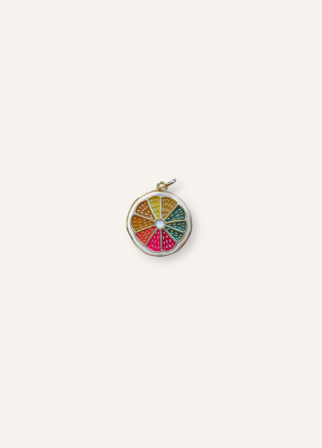 colorful lemon orange charm