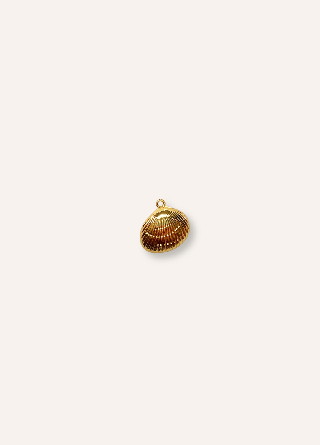 gold shell charm