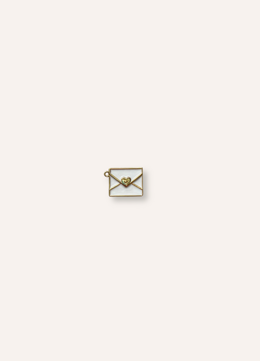 white envelope charm
