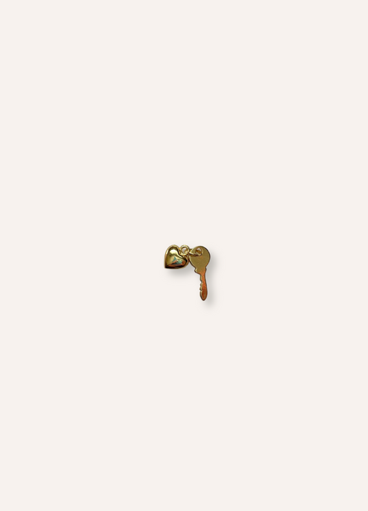 key and heart charm