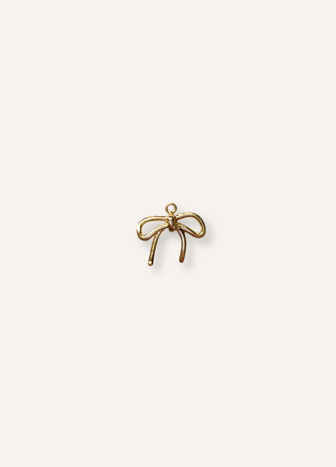gold bow charm