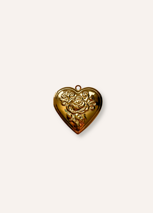 large vintage heart locket