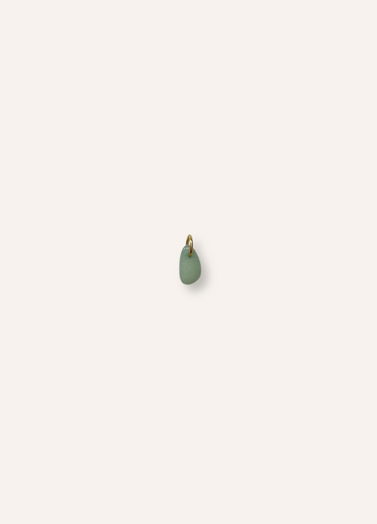 teardrop turquoise gemstone charm
