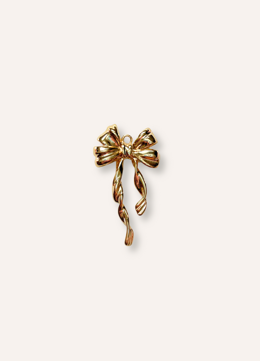 large ribbon bow charm