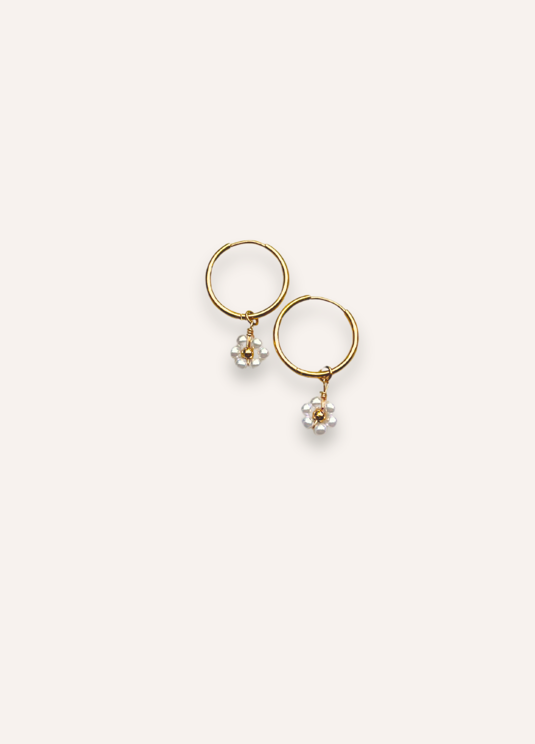 gold dainty hoop earrings