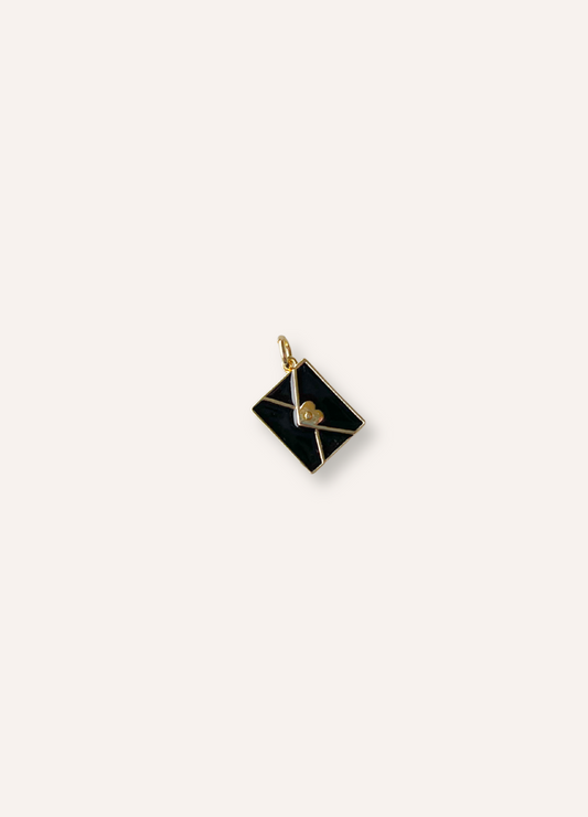 black envelope charm