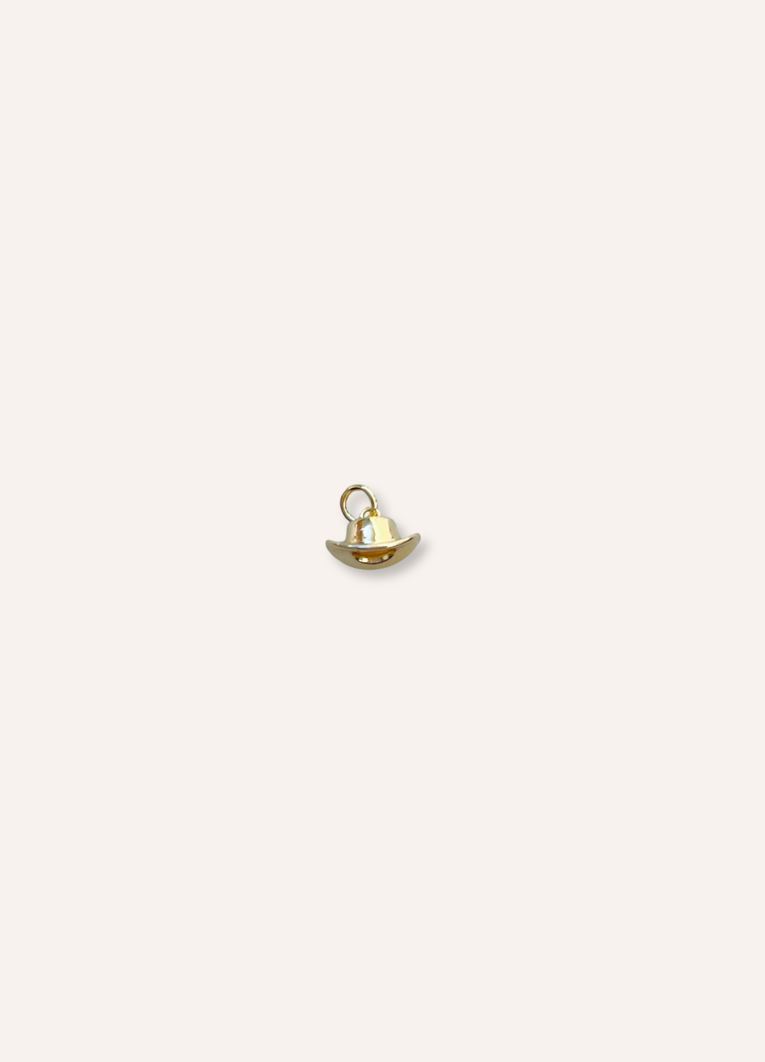mini cowboy hat charm