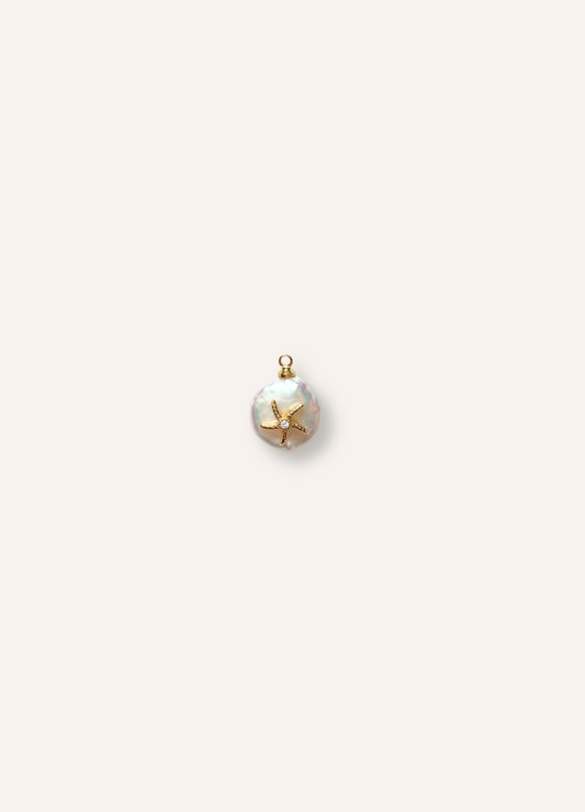 pearl starfish charm
