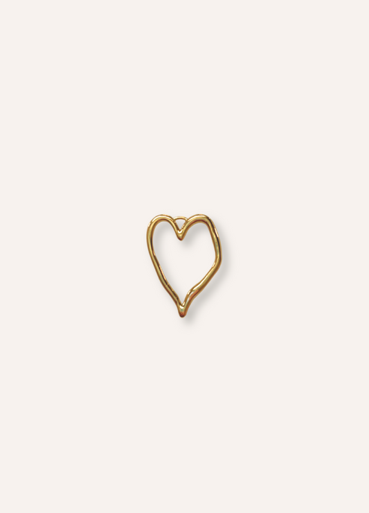 doodle heart charm